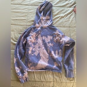Champion Tie dye crop hoodie small